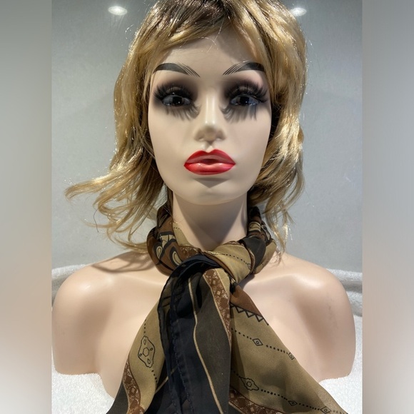 Chocolate brown Bianca Nygard Scarf 32 X 32 Inches - Picture 10 of 15